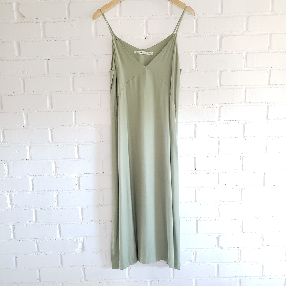 Shades of Grey by Micah Cohen Pistachio Green Slip Dress